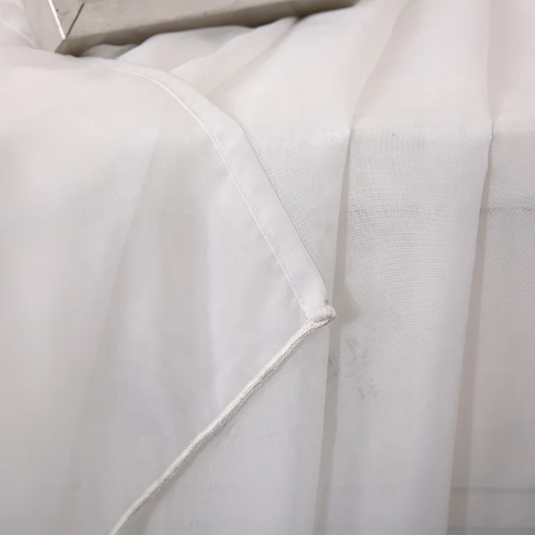 home decoration  100% polyester ready made modern sheer curtains