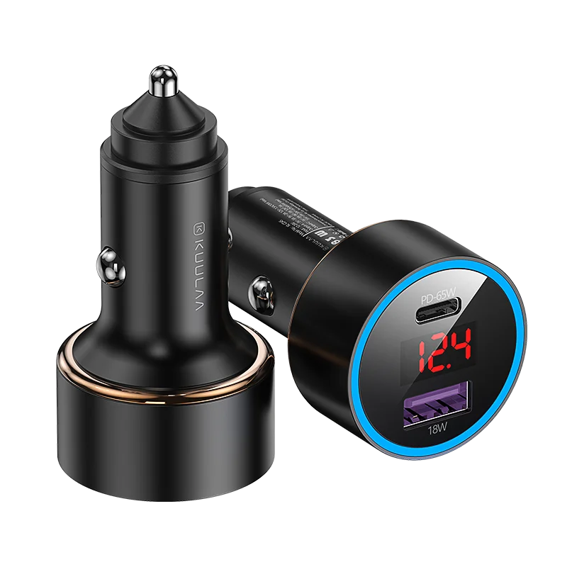 QC3.0 2.4A USB PD 83 Вт автомобильное зарядное устройство, зарядное устройство для мобильного телефона, 2 порта USB, быстрое автомобильное зарядное устройство для iPhone Samsung