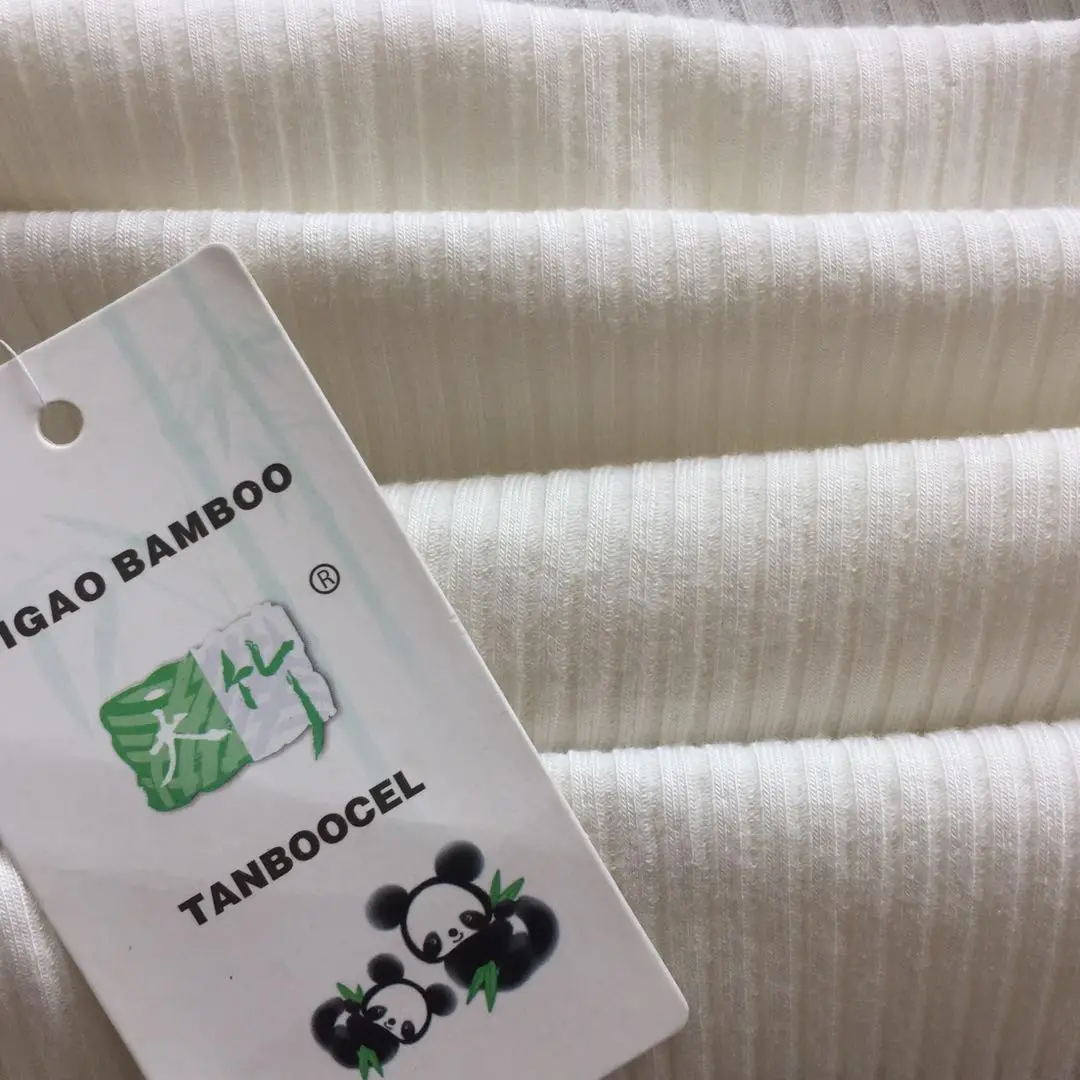 Ткань из бамбука спандекс ребро 330gsm 125 см для нижнего белья oeko-tex 100 класс 1
