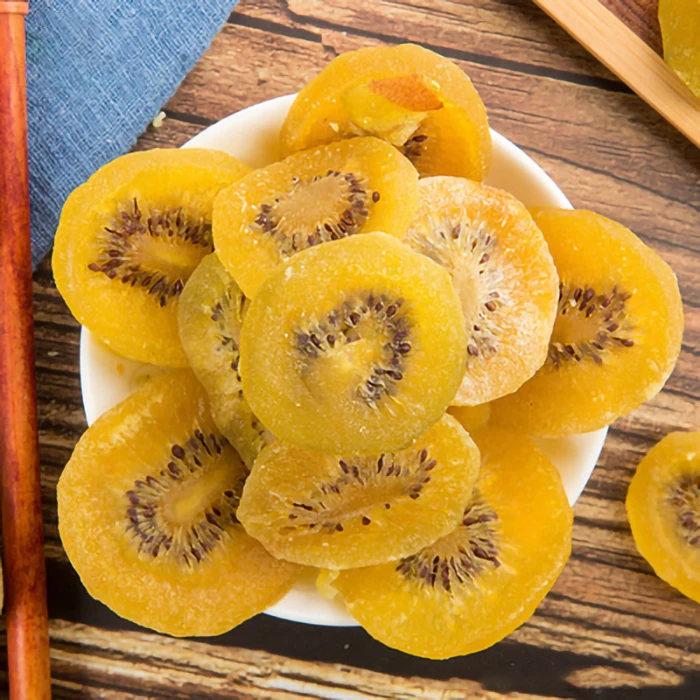 Green healthy fruit products yellow dried Kiwi fruit