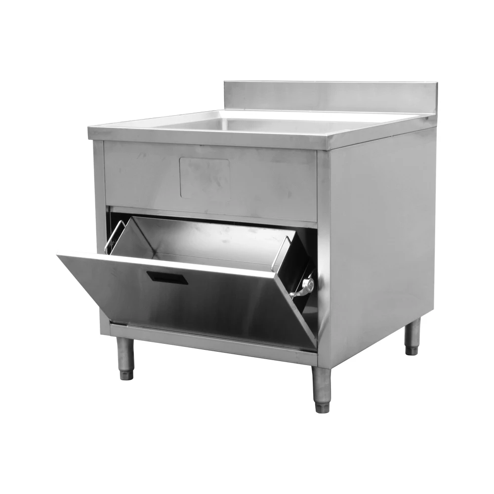 Stainless Steel Kitchen Cabinet Freestanding Design Tool Cabinet for Kitchen Cabinet Design with Garbage Storage Box