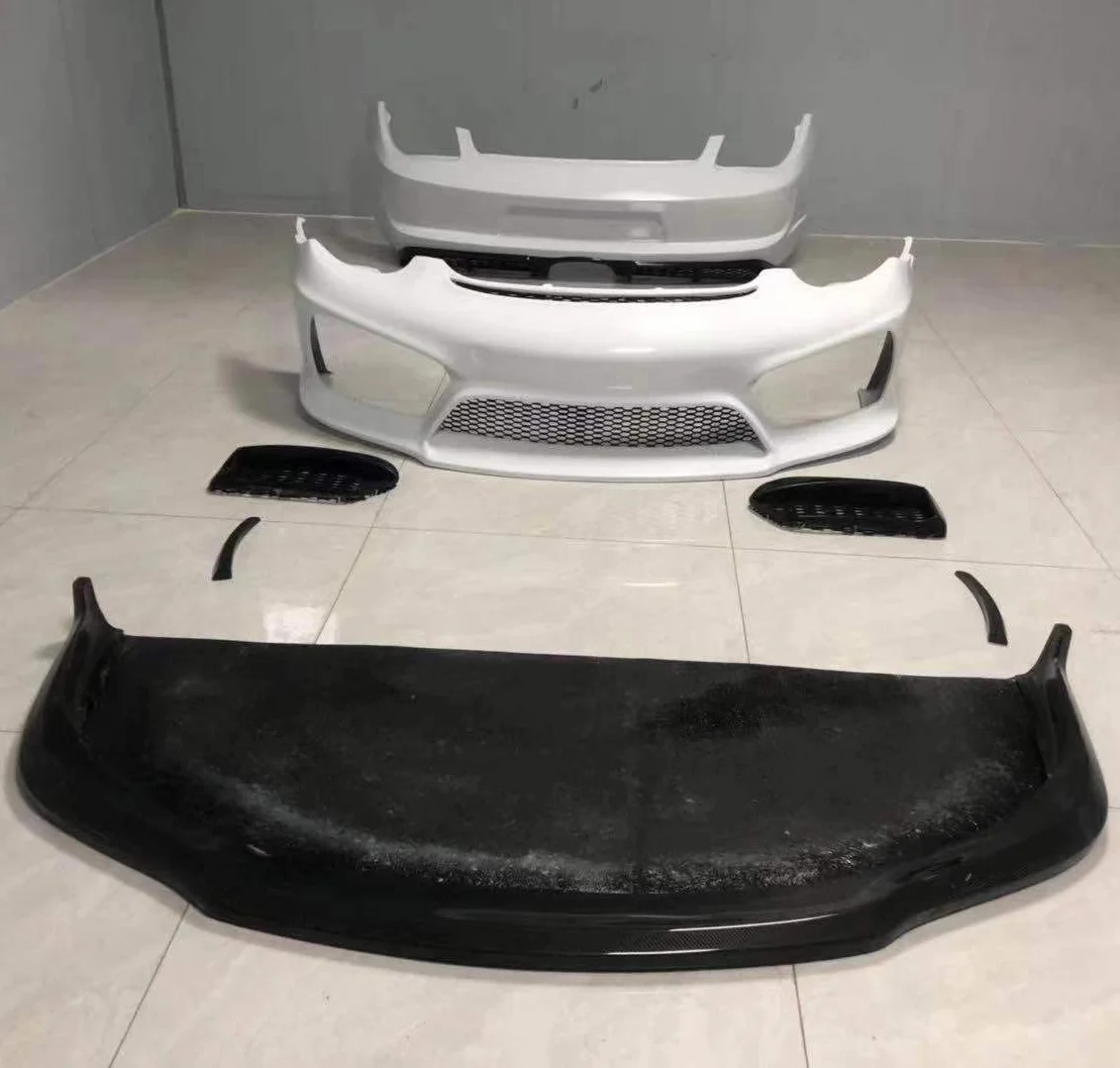 Полный комплект бампера для Porsche 987 2 Cayman Boxster обновление до GT4 2009-2012 переднего заднего