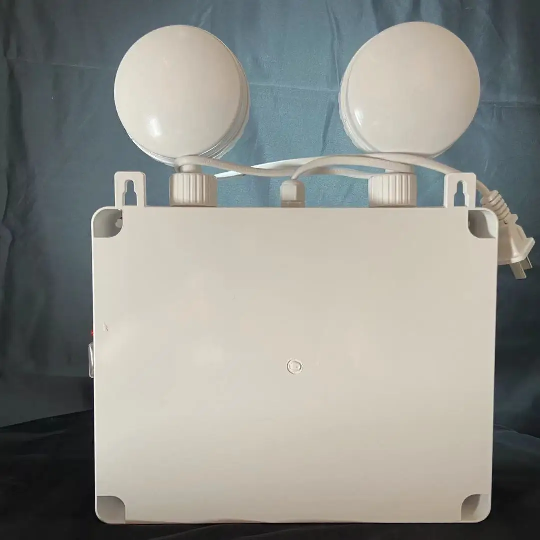 Long life high brightness waterproof IP65 dual head lights l2*5W 3 hrs led emergency charging light