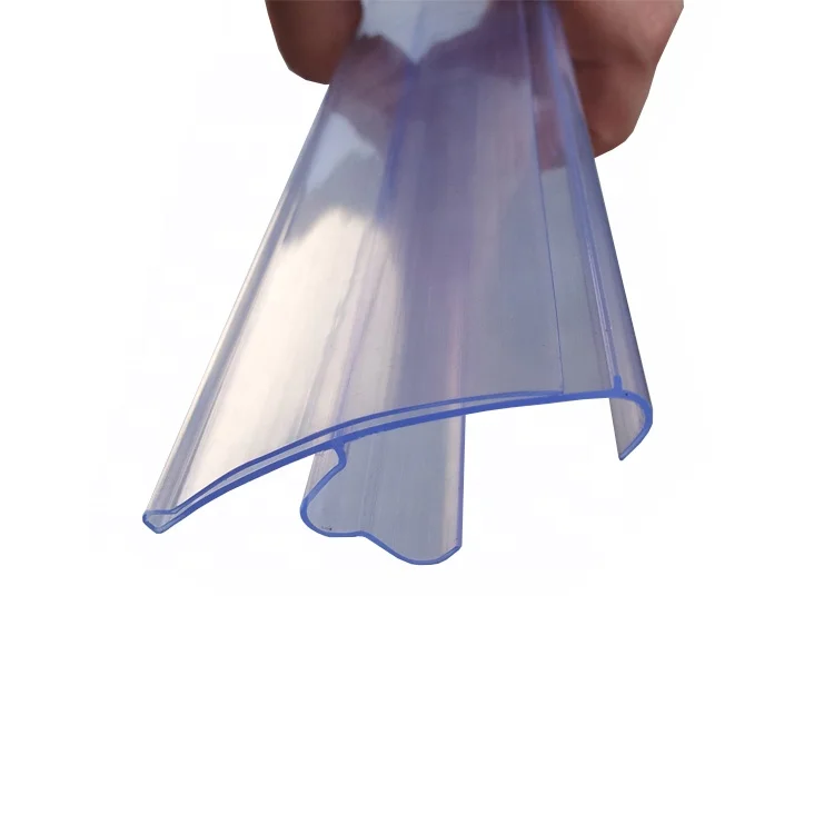 Wholesale Clear Hinge Plastic Price Label Holder to Insert Supermarket Shelves
