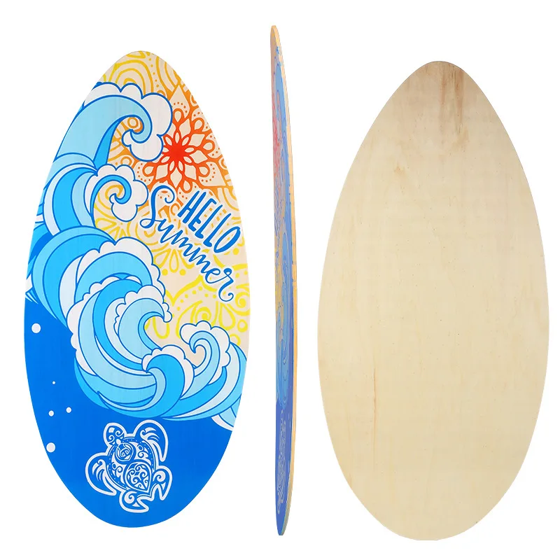 High Quality Multi Color Beach Wood Skim Board Wholesale Custom Skimboard Water Board Exercise Skimboard for Kids Adults