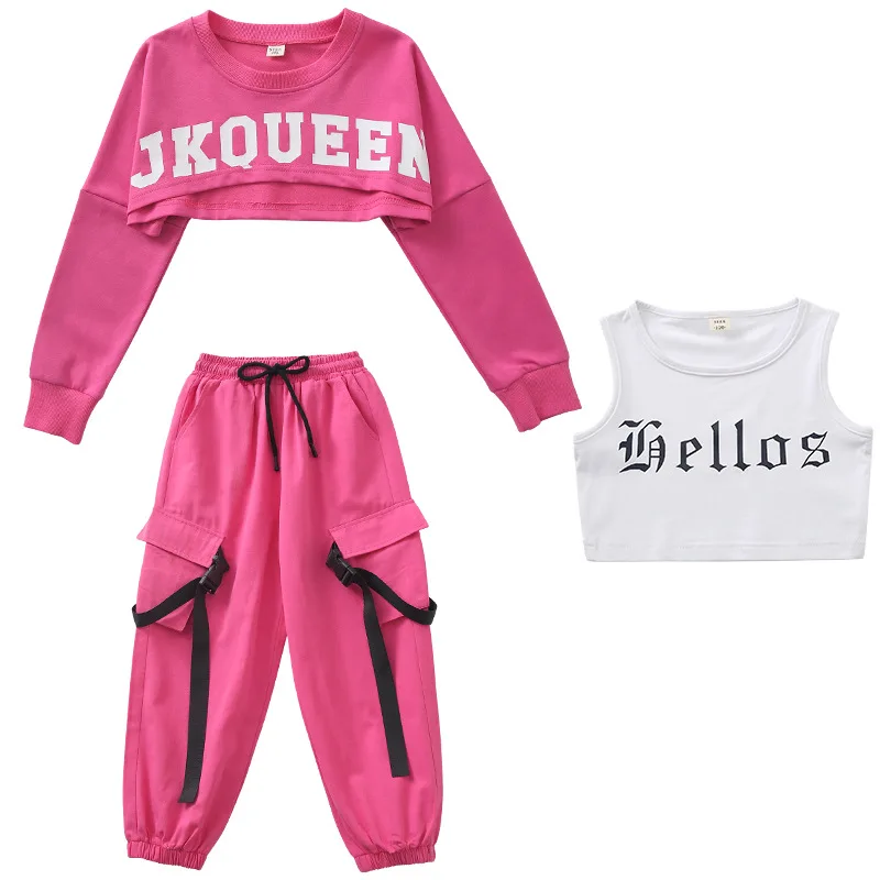 New arrivals 2022 amazon hip hop dance wear hip hop dance costumes womens crop top for girls