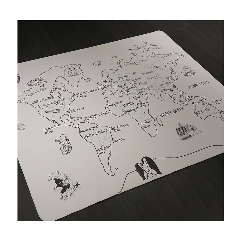 Портативный коврик для подгузников, водонепроницаемый кожаный коврик для защиты окружающей среды, Детский обучающий коврик, коврик для ползания и кемпинга