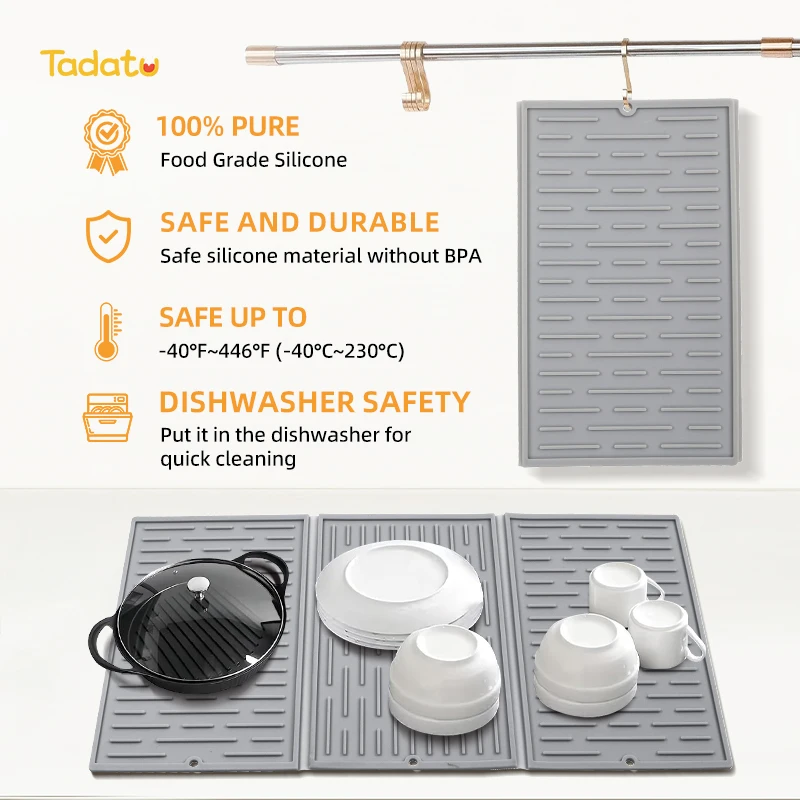 Складной коврик для кухни