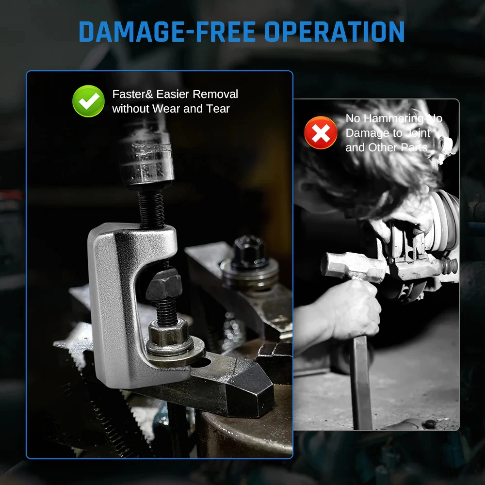 5pc Front End Service Tool Set Ball Joint Separator Tie Rod Remover Pitman Arm Puller Hand Tool Sets