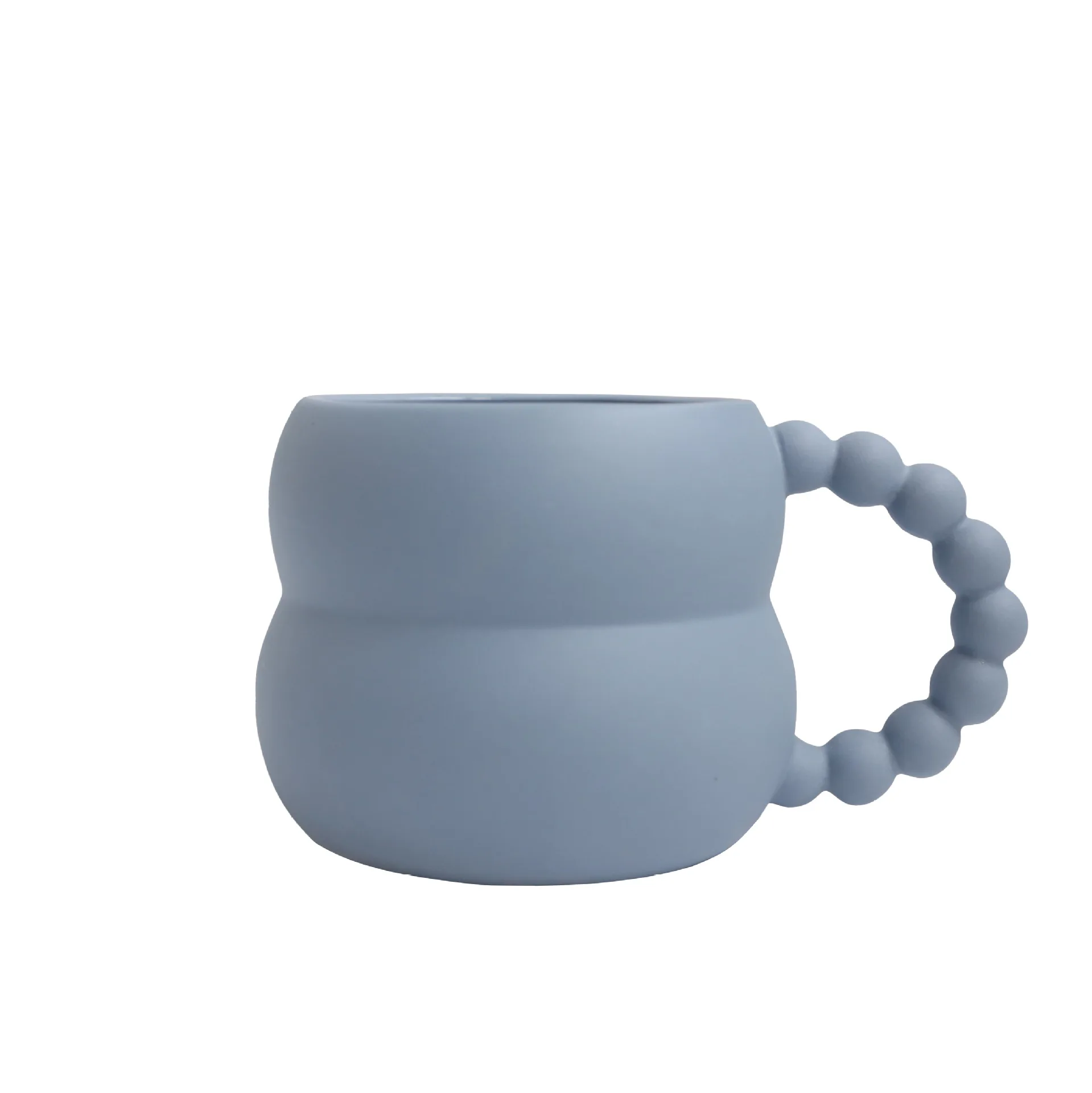 New Fashion Porcelain Life Chubby Mug Home Office Coffee Ceramic for Girls Gifts Couple Drinking Cup