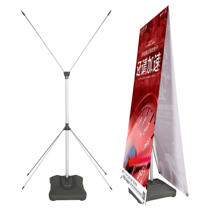 Наружная двойная боковая база для воды x дисплей баннер стенд