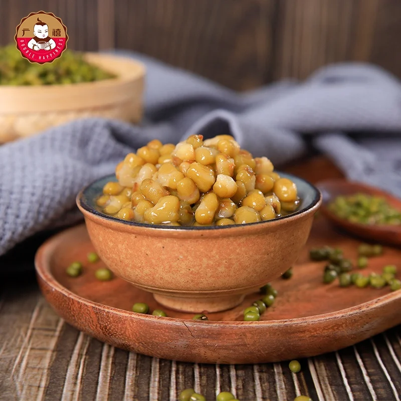 900g Double Happiness High Quality Natural Canned Green Beans for Bubble Tea Additions Wholesale Price