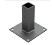 Premium Zinc-Plated Fence Gate Hinge With Two Tubular Frame Clamp American style Iron Gate Hinges hardware