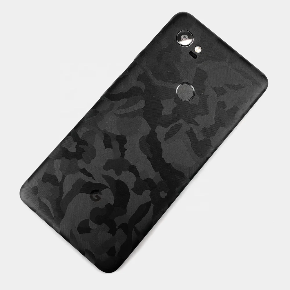 3M Black Camouflage  Full Precision Edge Coverage Vinyl Skin Sticker for Google Pixel Phone with 3D Texture Decals