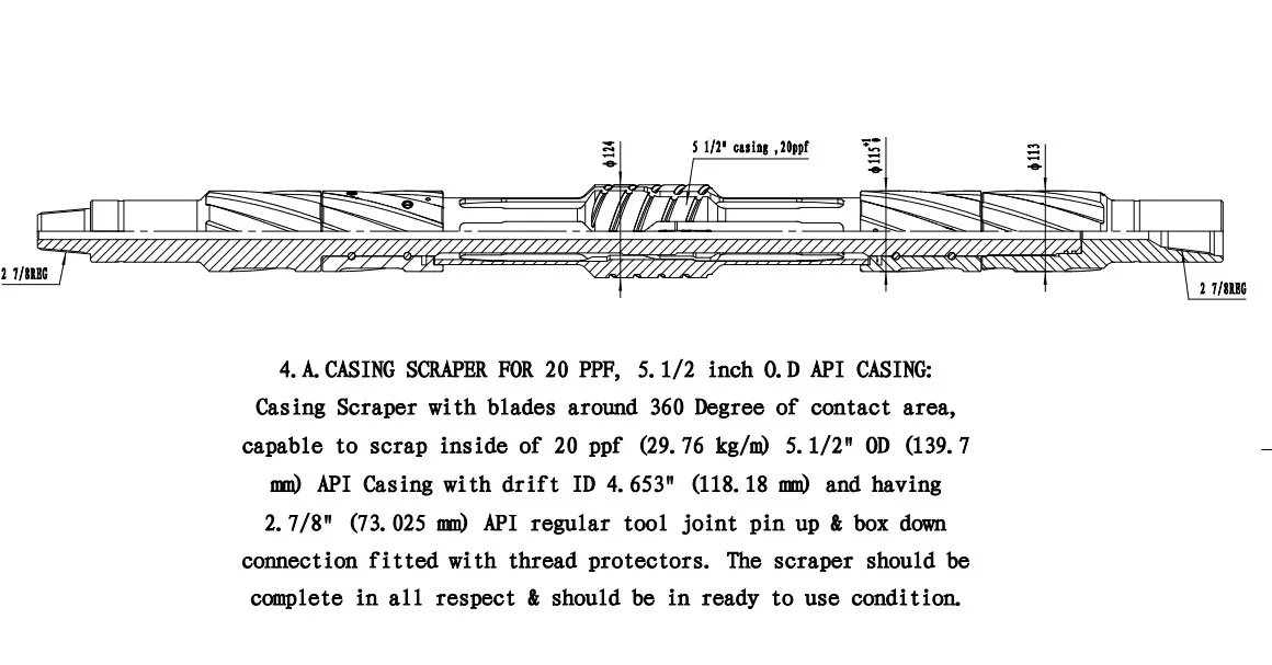 Casing scraper for sale API Casing scraper/rotating scraper/casing anchors