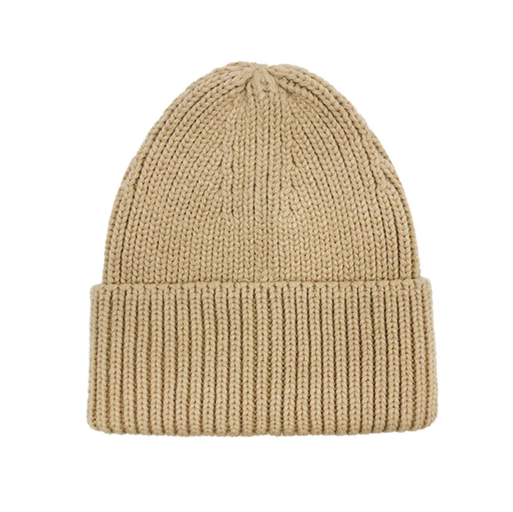 Customized solid color elastic wool hat   Multifunctional Handmade Winter Hats for men