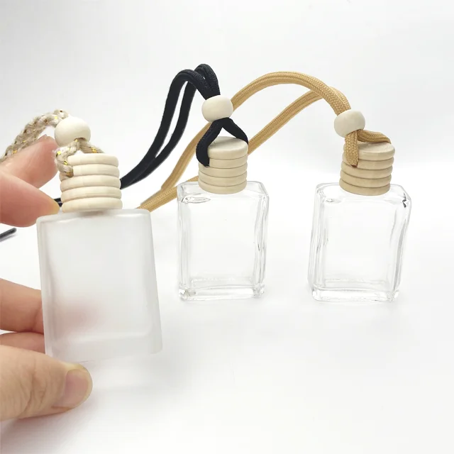 Hot Selling Car Scent Air Freshener Decorative Fragrance Mini Parfum Empty Glass Car Perfume Bottle