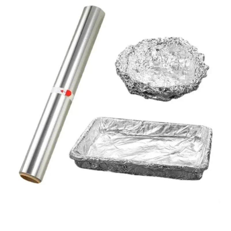 Factory price aluminum foil in rolls food grade aluminum foil roll 1100 8011 for kitchen use