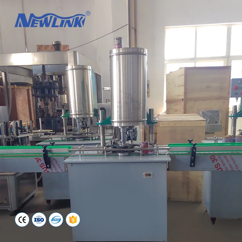 aluminum Can Sealing equipment  Can Capping  Machine  Paper Can seaming Machine