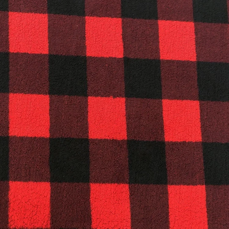 100% polyester faux fur sherpa fleece shu velveteen  printed custom sherpa fabric
