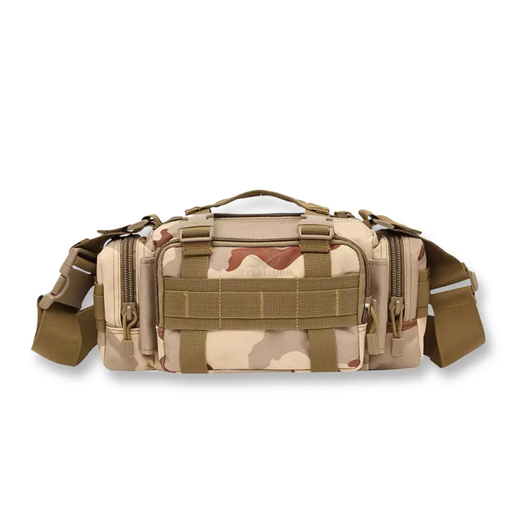 Уличная поясная сумка маленькая камуфляжная Новая индийская тактическая из натуральной