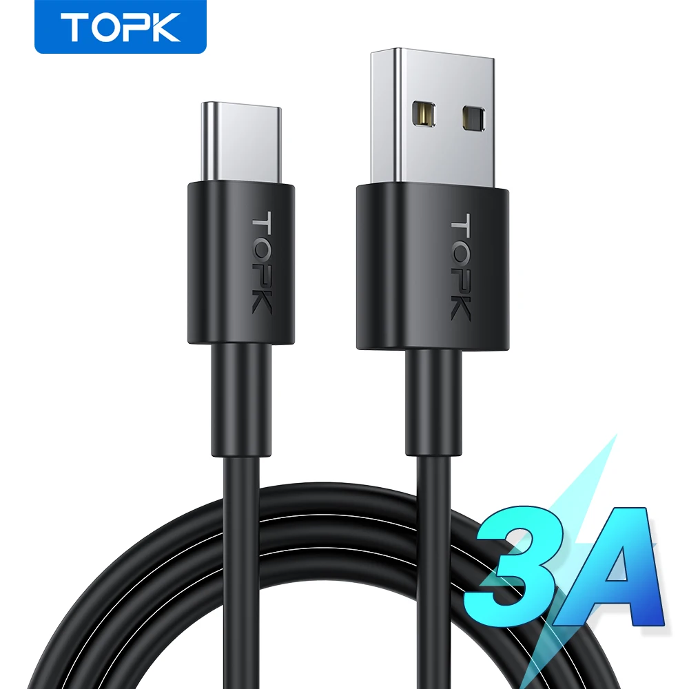 TOPK AN02 1 м PVC USB кабель для передачи данных