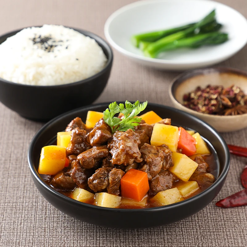 Wholesale super rice food potato beef self heating rice meal insulated instant rice instant food