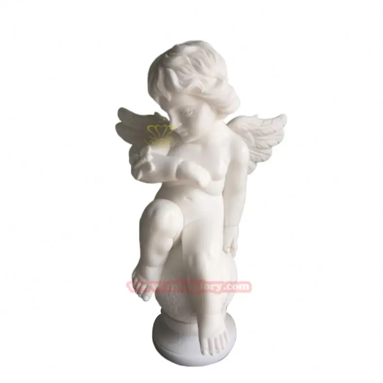 Hotel Villa Garden Street Landscape decoration Design stone art sculpture Marble little Angel boy Statue