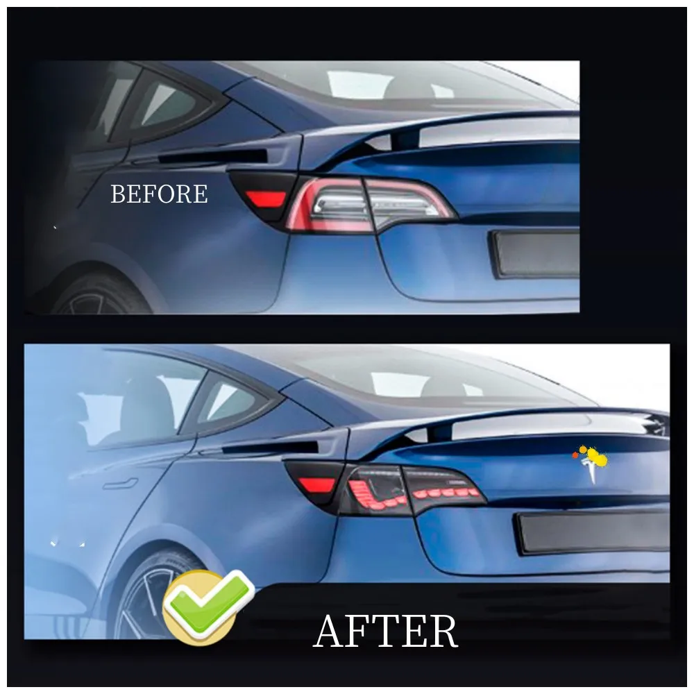 BAINEL  2017-UP Tesla Model 3/Y Retrofitting Rear Tail Light 1077397-00-G 1077398-00-F 1502088-00-B 1502089-00-B