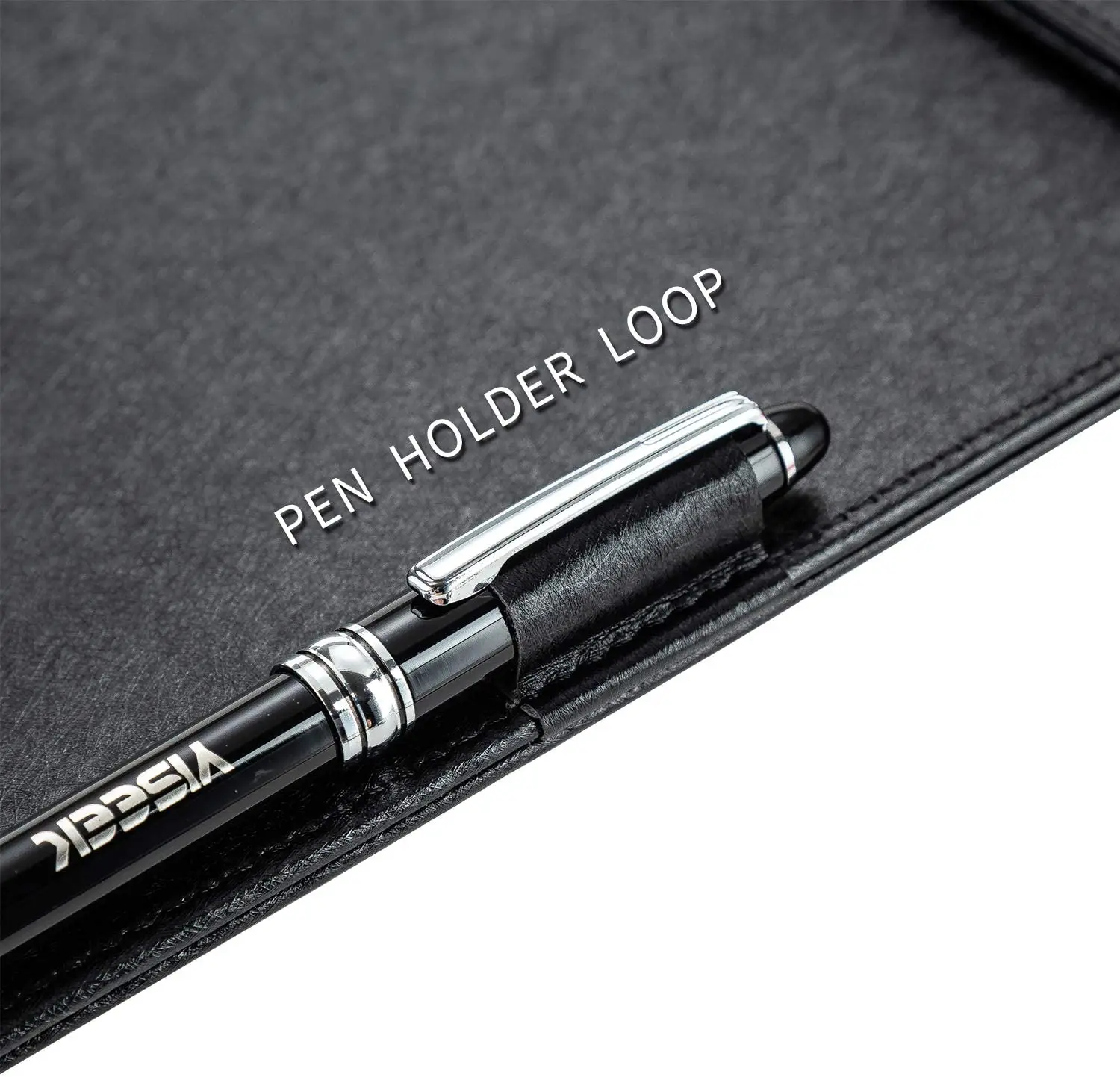 High Quality Customized Size Folders Documents File Folder Custom Pu Leather Cover Business Clipboard