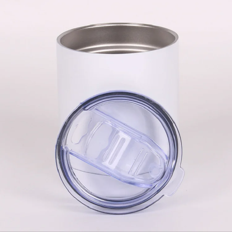 USA warehouse 10oz vacuum insulated sublimation lowball cups stainless steel blank straight tumblers