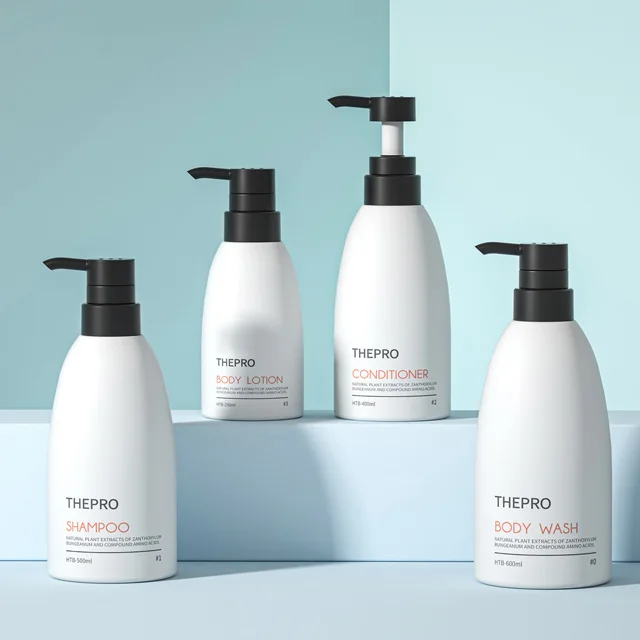 High quality PET plastic shampoo water bottle shower gel bottle lotion pump 100 ml 200 ml 250 ml300 ml 400 ml 500 ml 600 ml