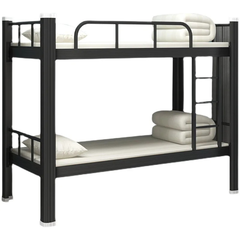 Upper and lower metal bunks bed employee dormitory beds college double decker closed profile beds