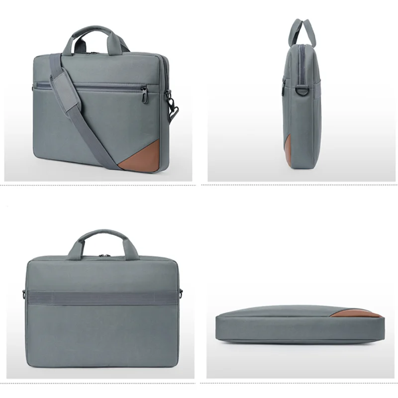 Custom LOGO Wholesale Cheap 15.6 Inch Large Capacity Durable Waterproof Strong Zipper Messenger Laptop Bag