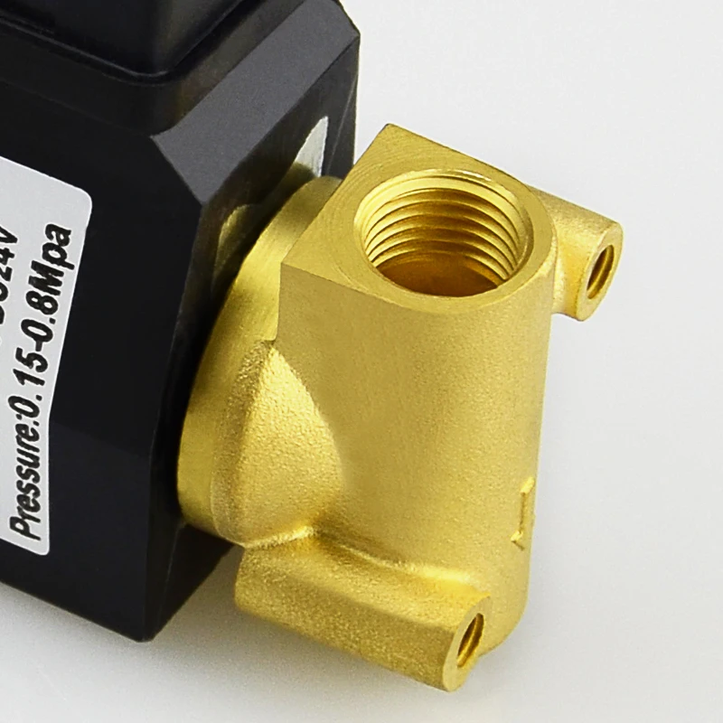 Hydraulic Electric 2 Position 2 Way DC24V Brass Solenoid Valve For Water