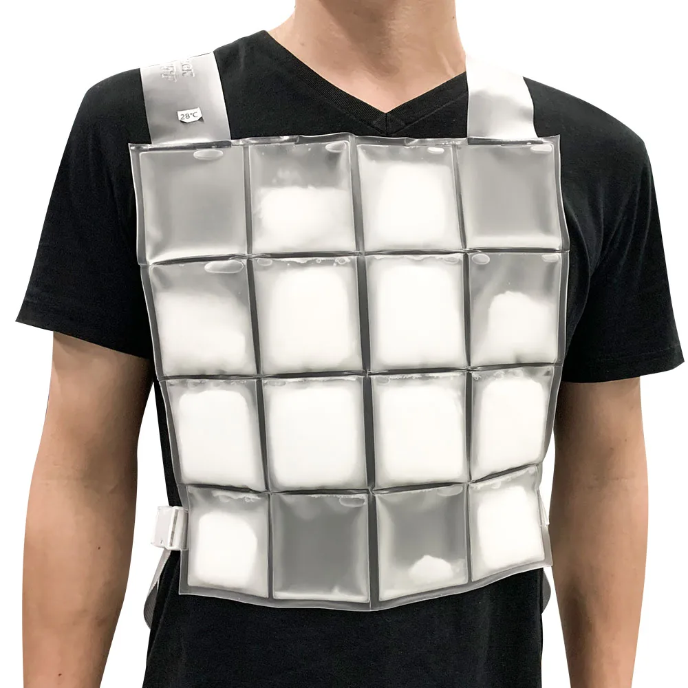 Pcm Bio-based Cooling Vest 4 Cells Insert Bag Cooling Ice Pad For Outdoor Work