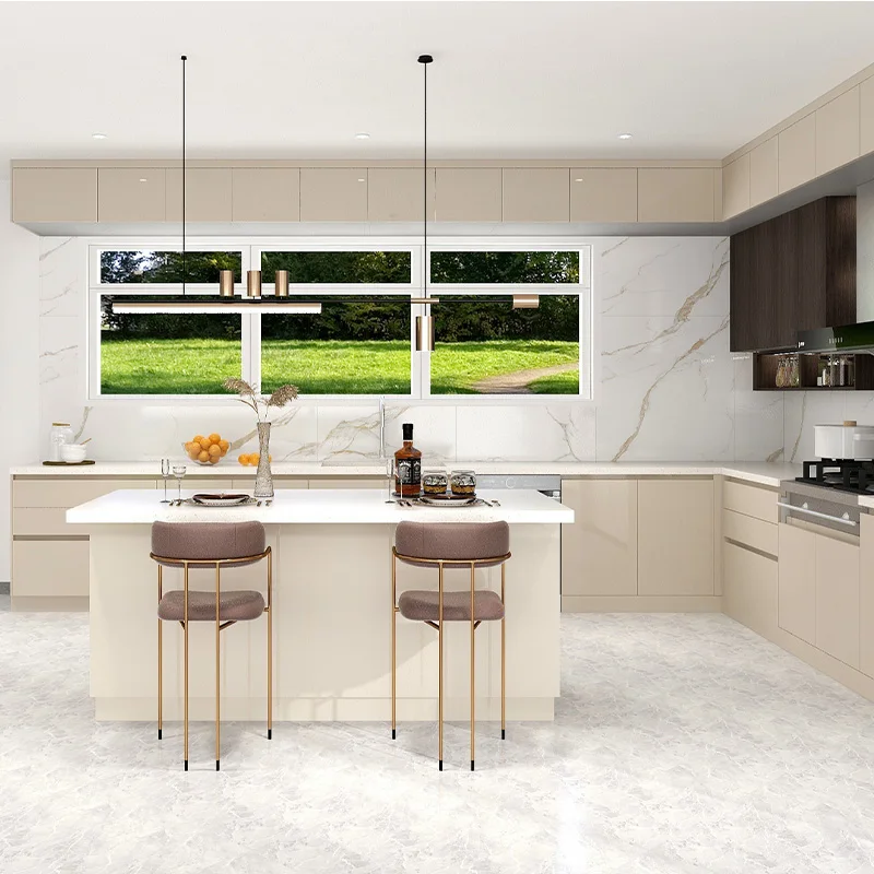 Kitchen Cabinet Kitchen Furniture White Furniture Cheap Modern Customize Design Cupboard Set Kitchen Cabinet
