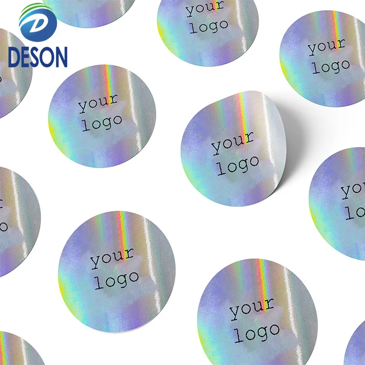 Deson Waterproof Removable Printing Label Cartoon Vinyls Holographic PVC UV Proof 3D Sticker