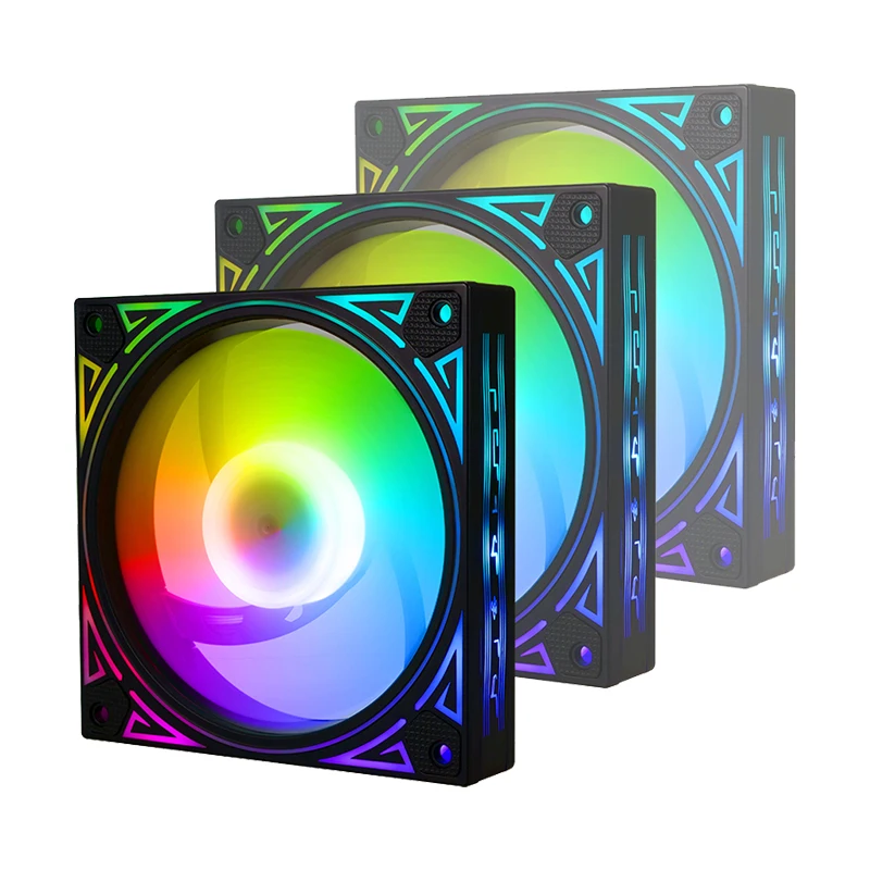 Заводской OEM бесшумный охлаждающий вентилятор 120 мм PC игровой корпус кулер с RGB