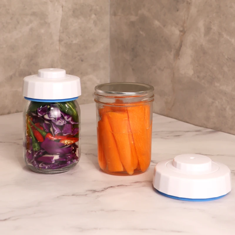 Glass Mason Jar Lid vacuum sealer kit silicone food saver for sealers tool With Hose and Metal Lids for Food Storage