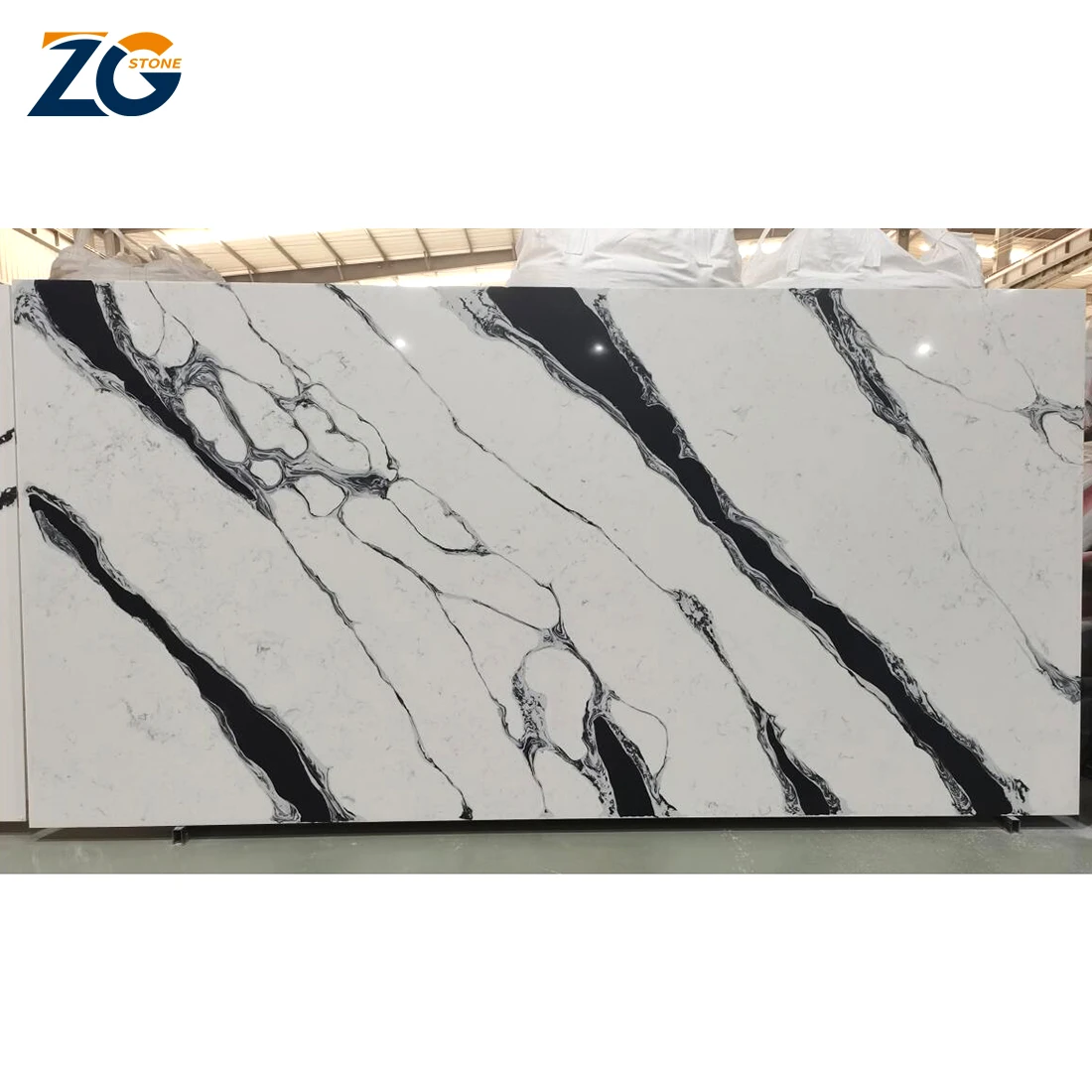ZGSTONE OEM/ODM Luxury Quartz Stone Vanity Counter Top Marble Tile Artificial Quartz Stone Slabs Polished Surface Table Top