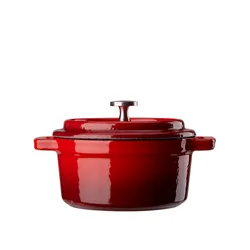 New arrival wholesale 10/24cm household cast iron enamel cooking soup stock casseroles pot dutch oven cookware with lid