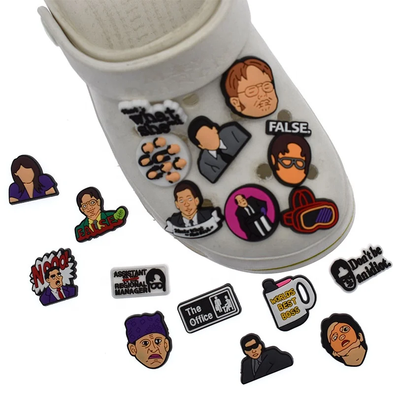 New Arrival Croc Charms The Office Character Shoe Charms Shoe Accessories Party Gift For Adult Teen