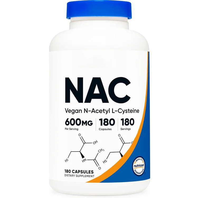 NAC Capsules, Acetyl L-Cysteine Antioxidant Supplement for Liver and Immune Support, OEM Available