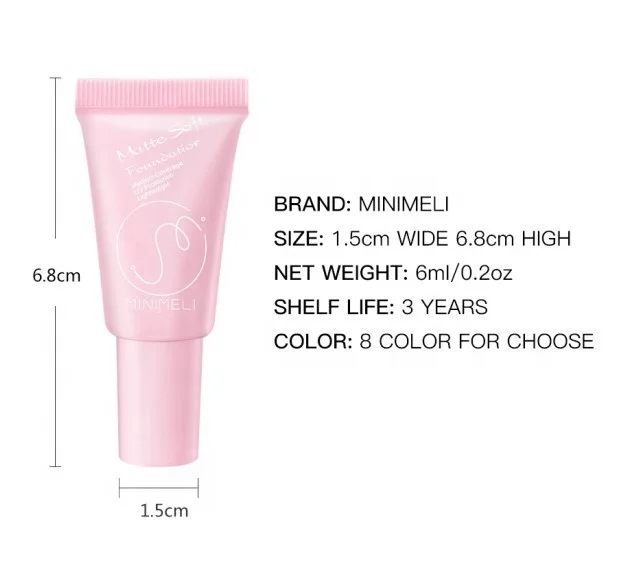 MINIMELI Foundation Maquillage Medium Coverage Waterproof Long Lasting Make up Foundation Wholesale Face Make-up ML286-03
