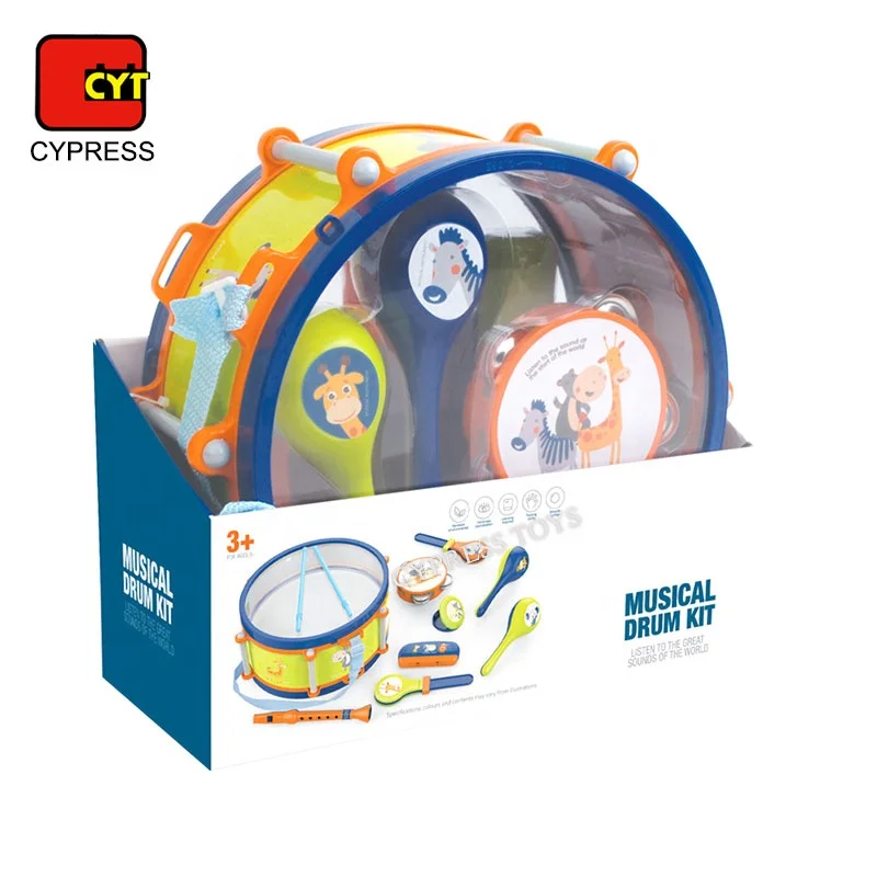 2020 New Style Cartoon Mini Baby Drum Set Musical Instruments