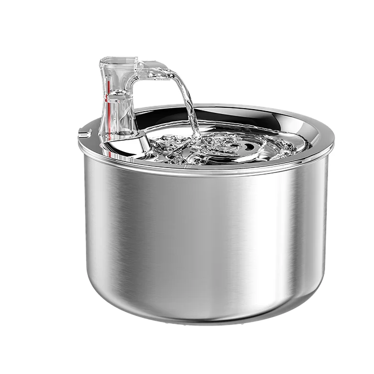 2022 Новый дозатор воды для домашних животных из нержавеющей стали для собак и кошек с этикеткой уровня воды