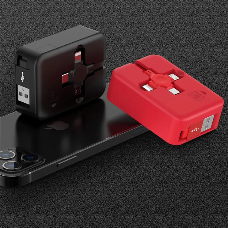 Изготовленный на заказ 1M 3 в 1 Выдвижной линии передачи данных, ВЫСОКАЯ ЧЁТКОСТЬ, быстро заряжающийся мобильный телефон USB кабель для мобильных телефонов