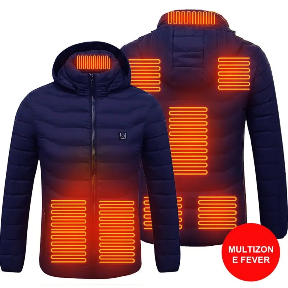 Custom Rechargeable Black Work Ski Riding Fleece Electric Usb Heater Jacket Winter Jacket Supplier With Heated For Men