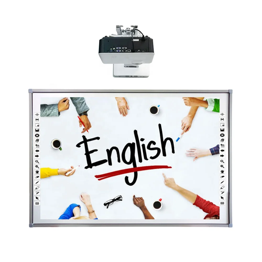 Mini interactive whiteboard smart board with mobile stand for kids